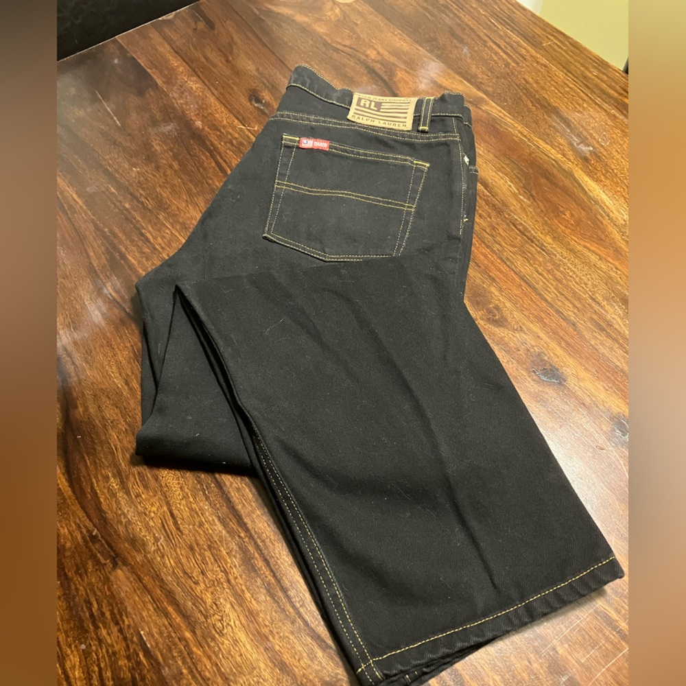 VTG Y2K Ralph Lauren Polo Dark Denim‎ Men’s Saturday Jeans 12x31